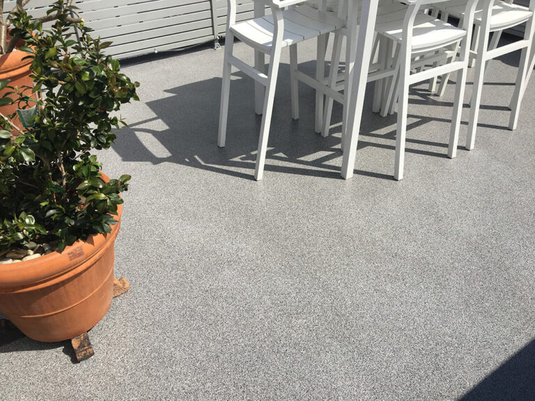 Flake Flooring Stone Grip Pewter - Rooftop