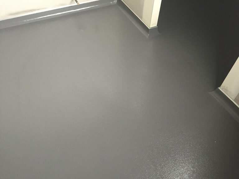 Polyurethane-Cement System with Epoxy Coving