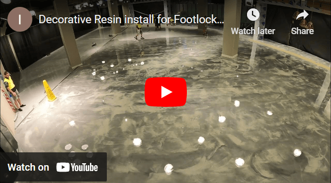 Decorative Resin install for Footlocker at Pacific Fair QLD