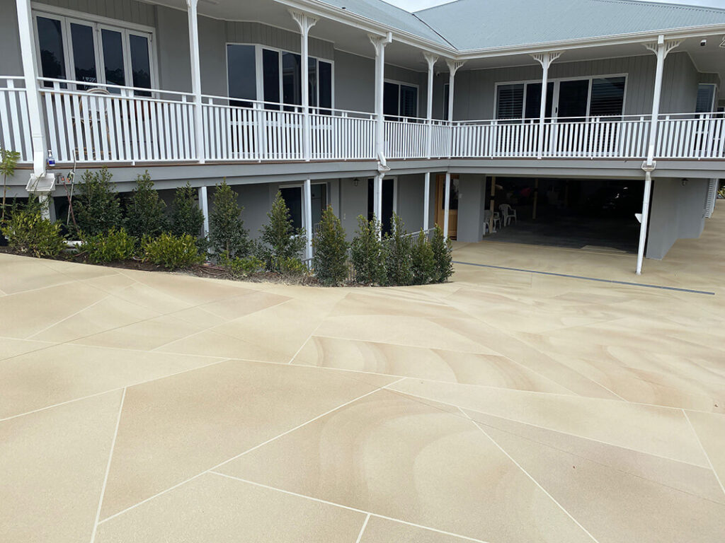 Sandstone driveway