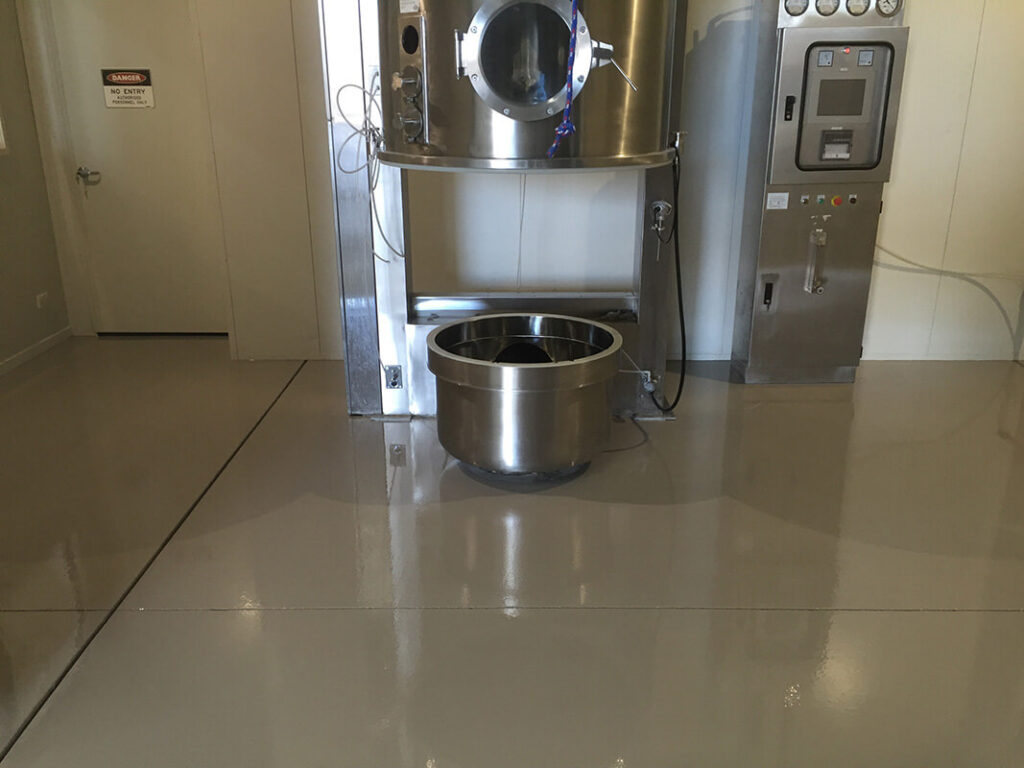 Chemical Resistant Epoxy Coating in a Brisbane Manufacturing Plant