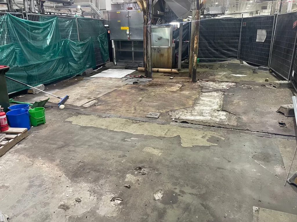 Floor Preparation for a Burleigh Heads food factory